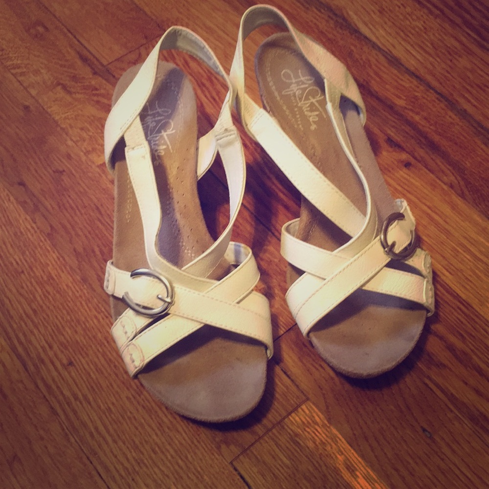 Life Stride cork wedge